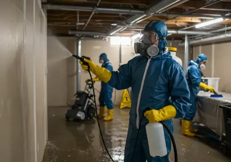 Basement Sanitization and Antimicrobial Treatment process in Old Bridge, NJ